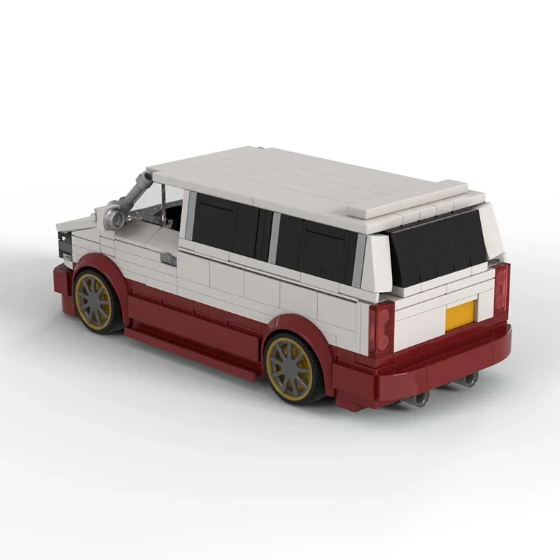 445pcs MOC Chevy Astro Van MOD City Champions Model Building Festivals Gifts Blocks Toys Architecture DIY Creative Brick