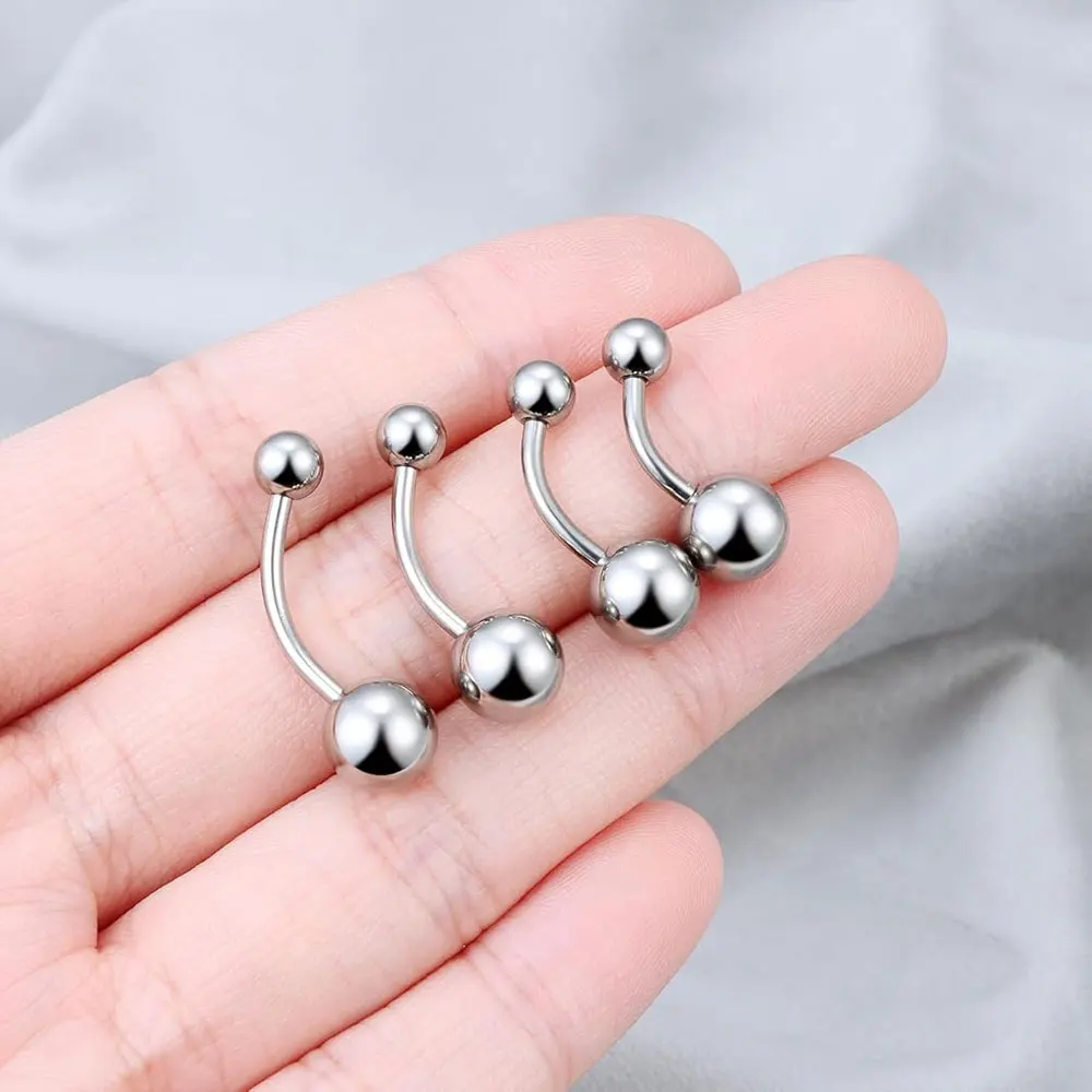 

G23 Titanium Belly Button Rings Internal Thread Navel Piercing Ring Ombligo Hypoallergenic Belly Button Ring Body Navel Jewelry