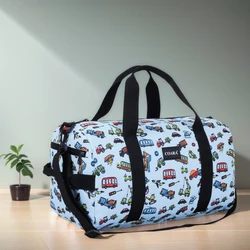 Boys Car Pattern Duffel Bag, Overnight Weekender Tote Bag, Carry On Shoulder Bag for Traveling, Sport and Gym