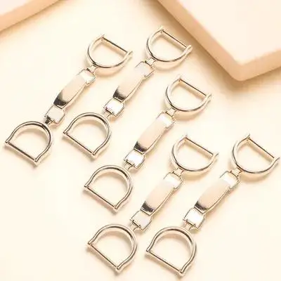 

5pcs Chain Buckle For Shoes Lightweight Adjustable Alloy Buckles Shoe Chain Accessories For Diy Clothing Skirt Bag Decor Pants