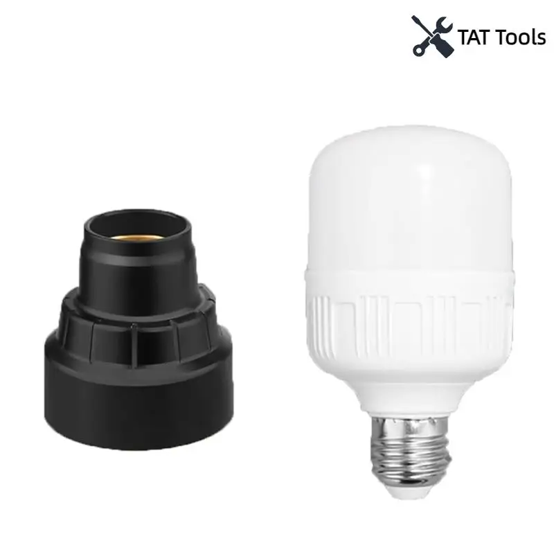 

LED Work Light For 12V Li- Battery E27 Light Bulb Socket Adapter Spiral Emergency Light Adapter
