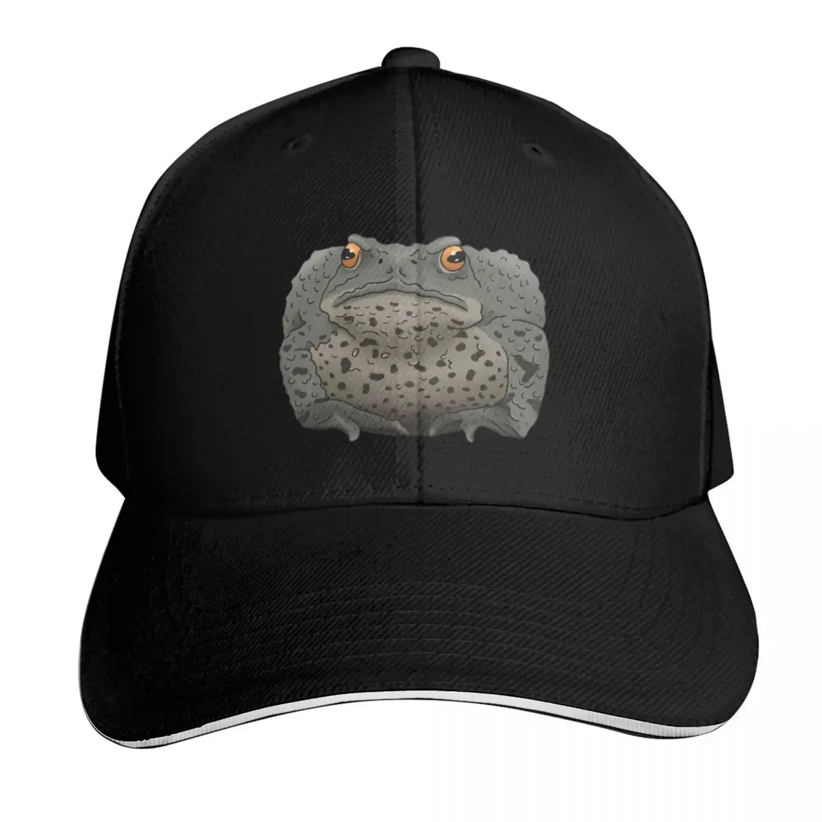 Common Toad Baseball Cap Cotton Twill Breathable Contrast Two Tone Brim Snapback Flat Bill