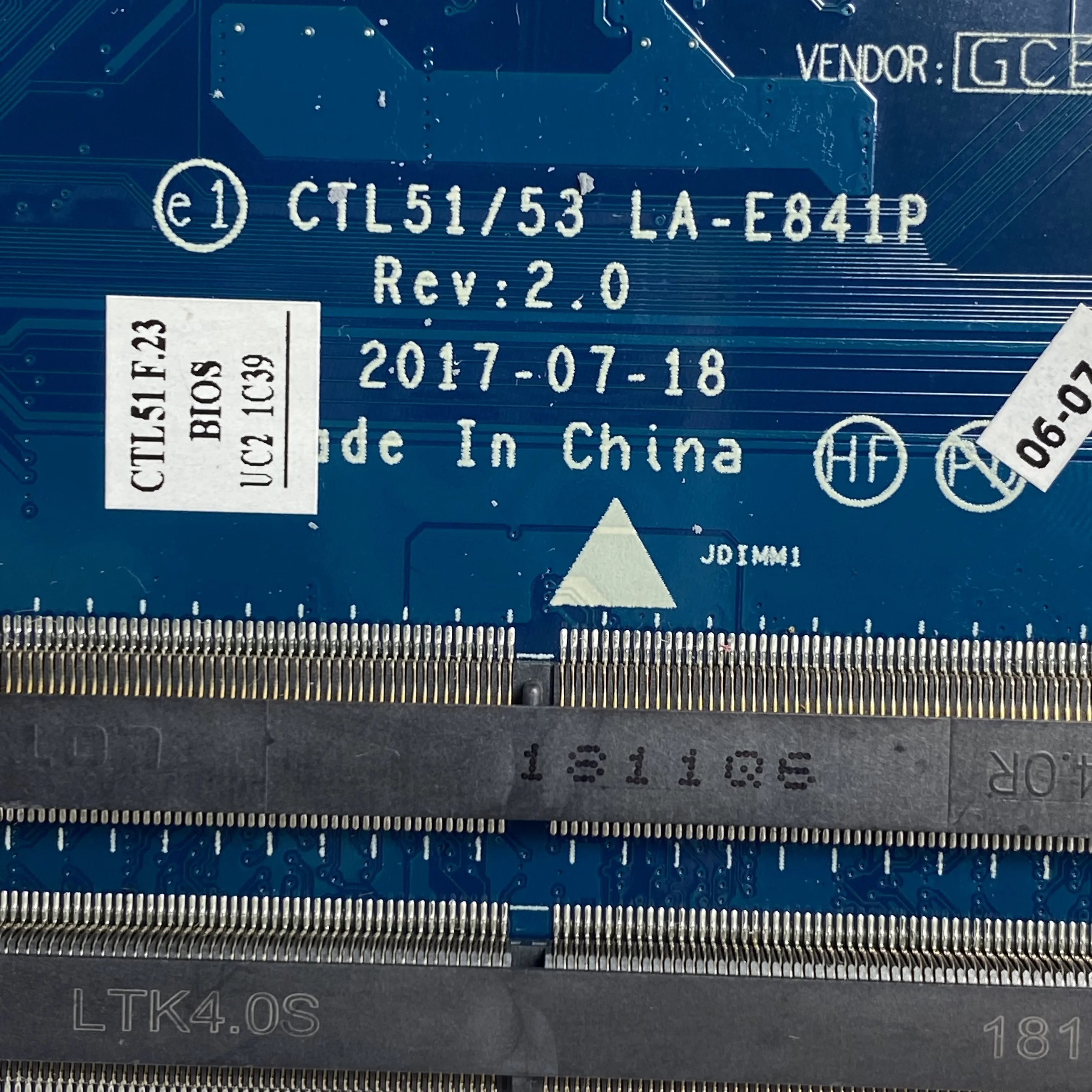

924725-601 924725-501 924725-001 Mainboard For HP 15-BW Laptop Motherboard CTL51/53 LA-E841P With A6-9220 CPU 100% Fully Tested