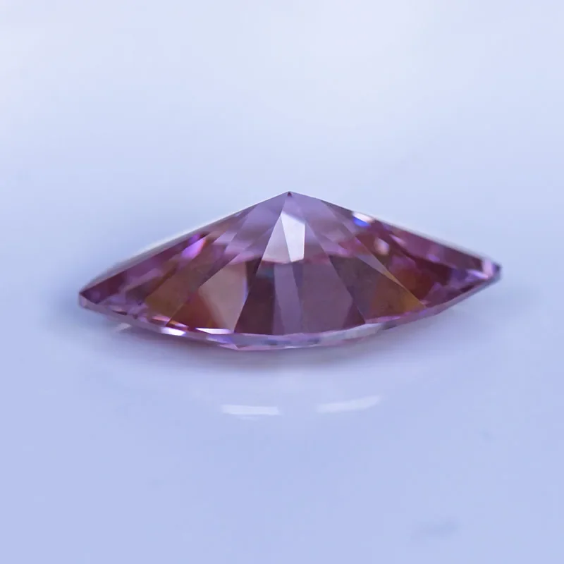 Moissanite Stone Gemstone Marquise Cut Sakura Pink Color Lab Grown Diamond Charms Woman Jewelry Making with GRA Certificate