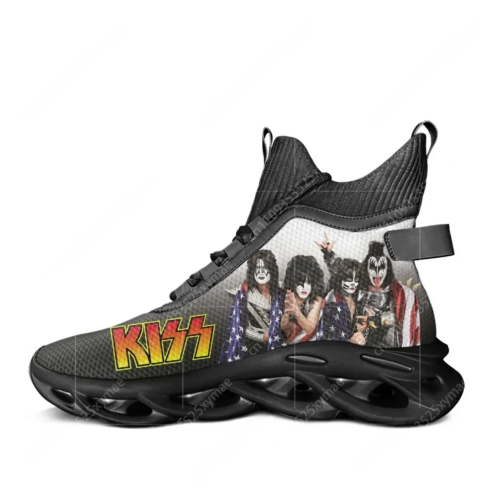 

Кроссовки Kiss Heavy Metal Rock Band на высокой подошве, унисекс, для походов, путешествий, бега, повседневные, на заказ