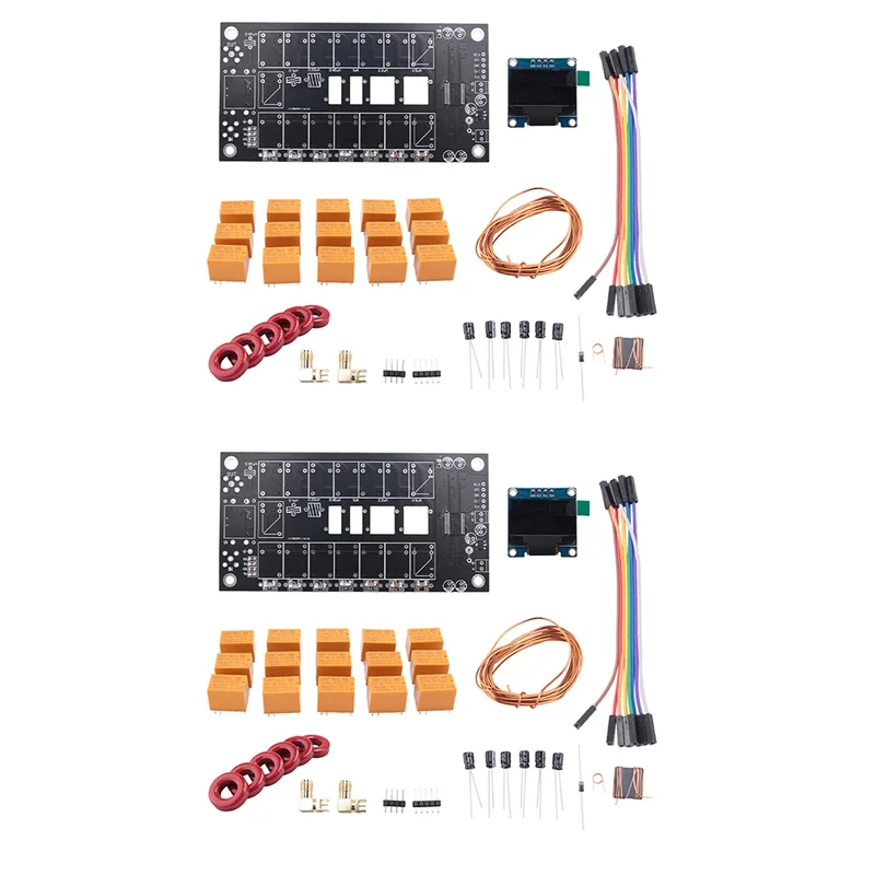 ABKQ-2X Mini ATU-100 Antenowy Tuner 1.8-50Mhz Automatyczny Tuner Antenowy + OLED Programowany Firmware Wzmacniacz Odbiornik Zestaw DIY
