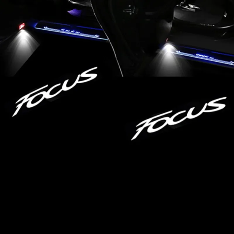 Светодиодный автомобильный дверной светильник, лампа для проектора, аксессуары для ST FORD RS S ST LINE FIESTA FOCUS 2 3 4 Kuga Escape Mondeo Ecosport TDCI