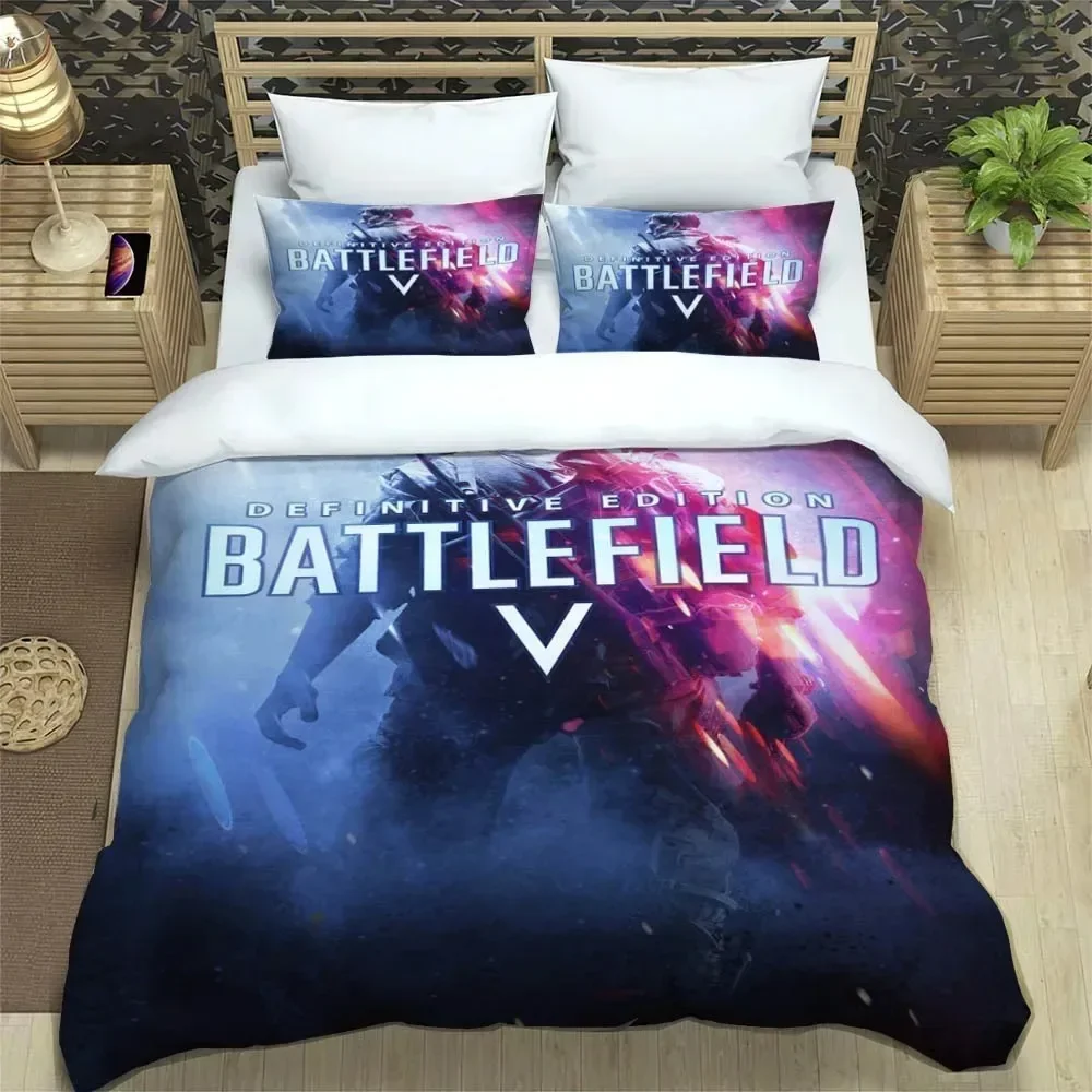 Duvet Cover 3D Battle Field Exquisite Game Digital Printing Bedding Set Comforter Bed Home Decor Girls Boys Gift