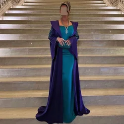 Customized Jiayigong  s Pattern Graduation Sheath Square Neck Bespoke Occasion Gown Long Dresses Saudi Arabia