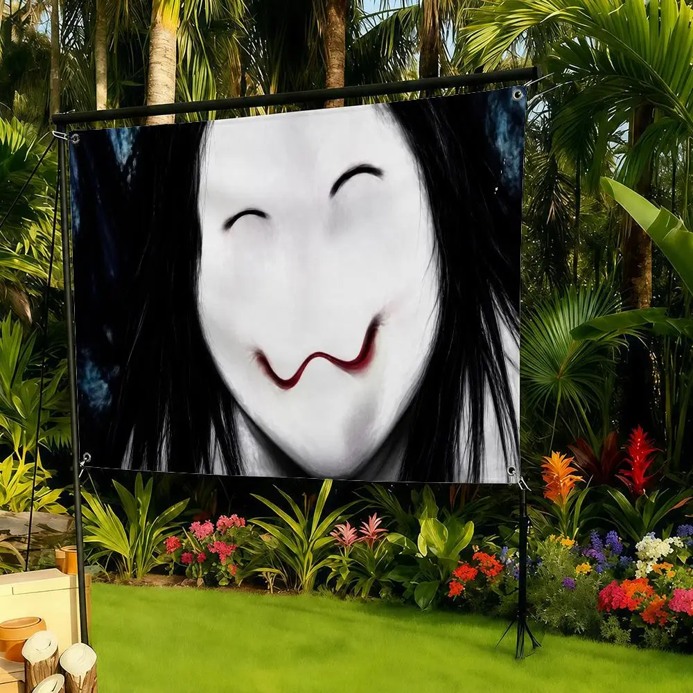 Horror Creepypasta Jeff the Killer Flags Banner flag, wall hanging, indoor outdoor decor, yard patio wall art