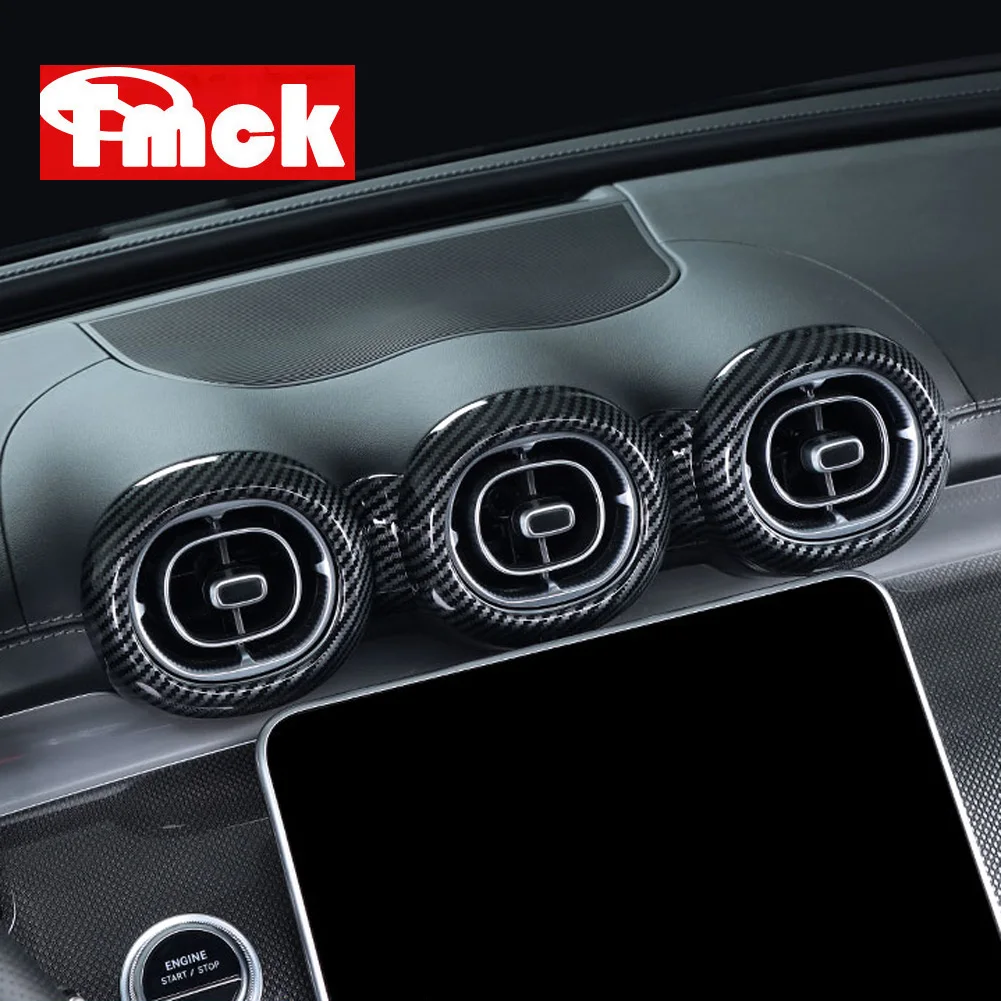 

Для Mercedes-Benz C/GLC-класса W206 X254 AMG C43 2022-2026: Накладка на центральную консоль для воздуховодов кондиционера, аксессуар для автомобиля