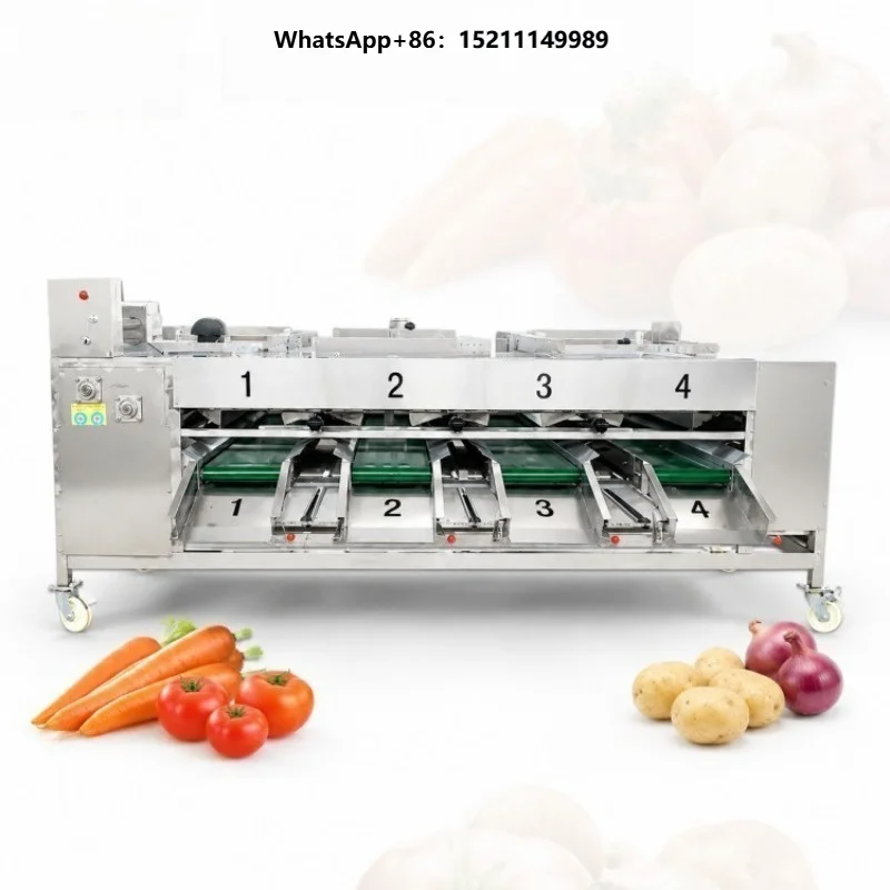Small Lemon Garlic Date Olive Macadamia Nut Kumquat Passion Fruit Grader Sorter Automatic Vegetable and Fruit Grading