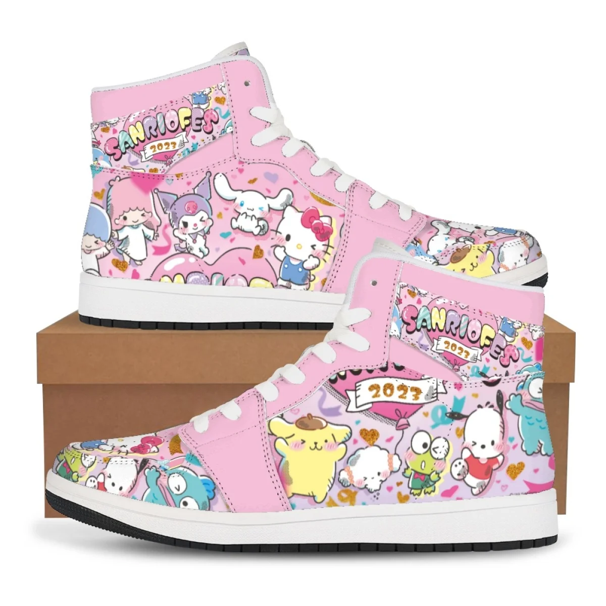

Y2K Sanrio Anime Sneakers Hello Kitty Casual Shoes Men Women Shoes Basketball Shoes Printing Comfortable Flat Shoe Birthday Gift