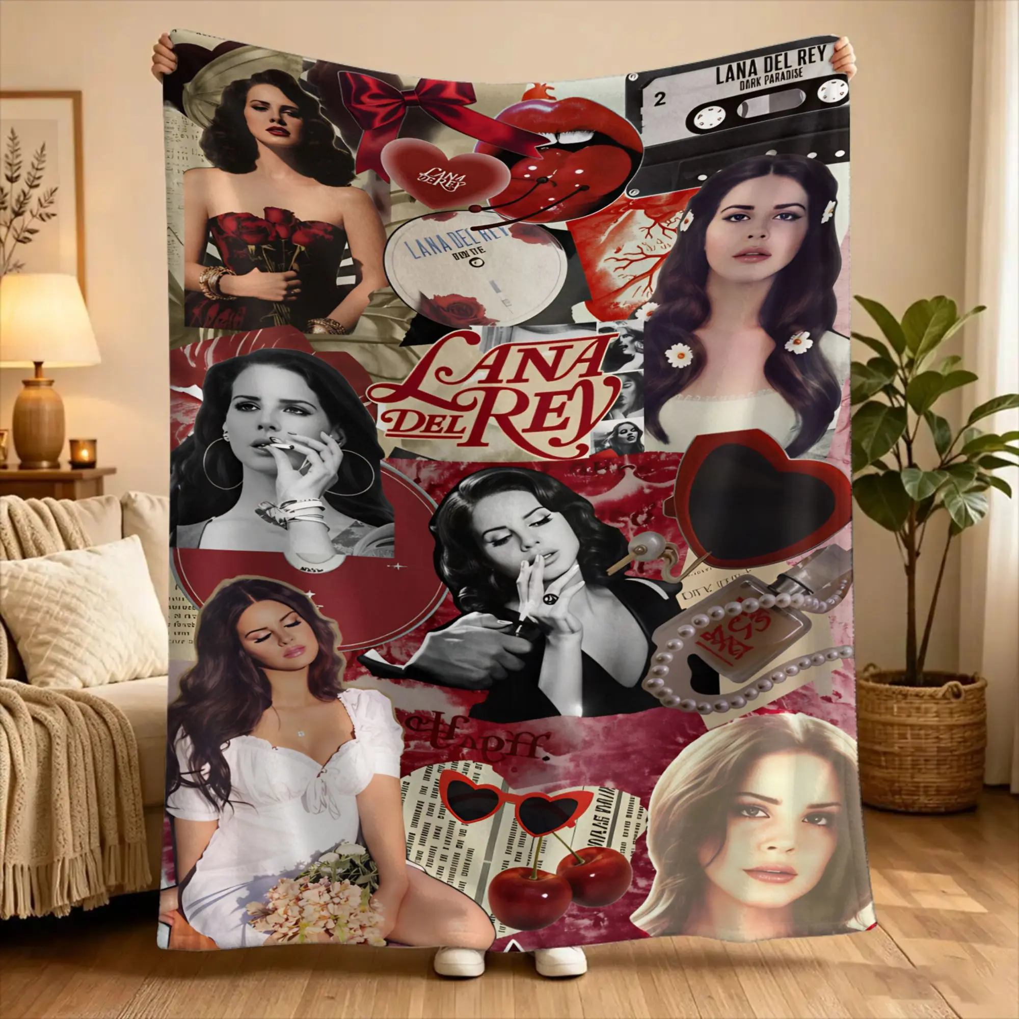 Lana Del Rey Singer Lizzy Grant  Blanket Quality Warm Soft  Bedding Throws Winter Camping Home Decor Novelty Bedspread