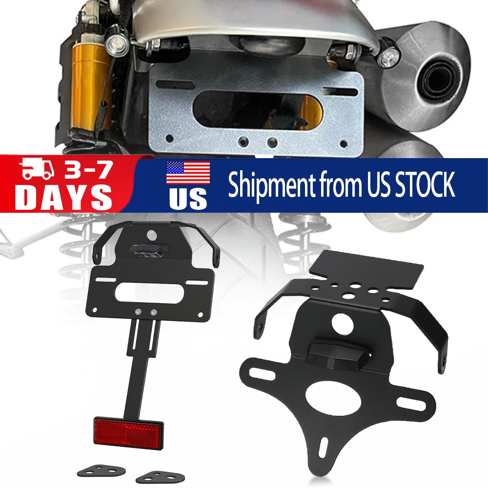 

Кронштейн держателя номерного знака 2025 ДЛЯ Scrambler 1200 XE XC X 2019 2020 2021 2022 2023 2024, комплект для устранения заднего хвоста и аккуратного крыла