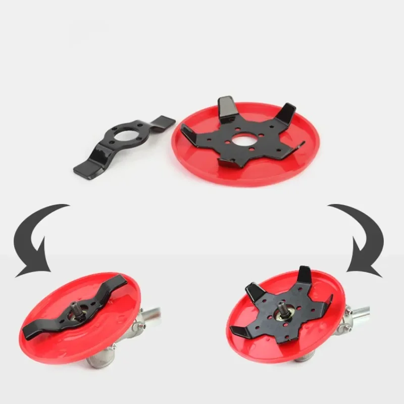 Dual-use Brush Cutter Blade Metal Blades Trimmer Head Garden Grass Paddy Field Dry Land Lawn Mower Machine Tool Weeder Plate