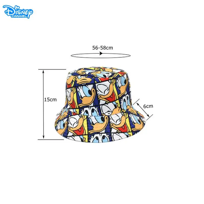 2024 Disney Mickey Mouse Children\'s Cap Girls Fashion Bucket Hat Donald Duck Men Women Travel Panama Hat Outdoor Sun Hat Gifts