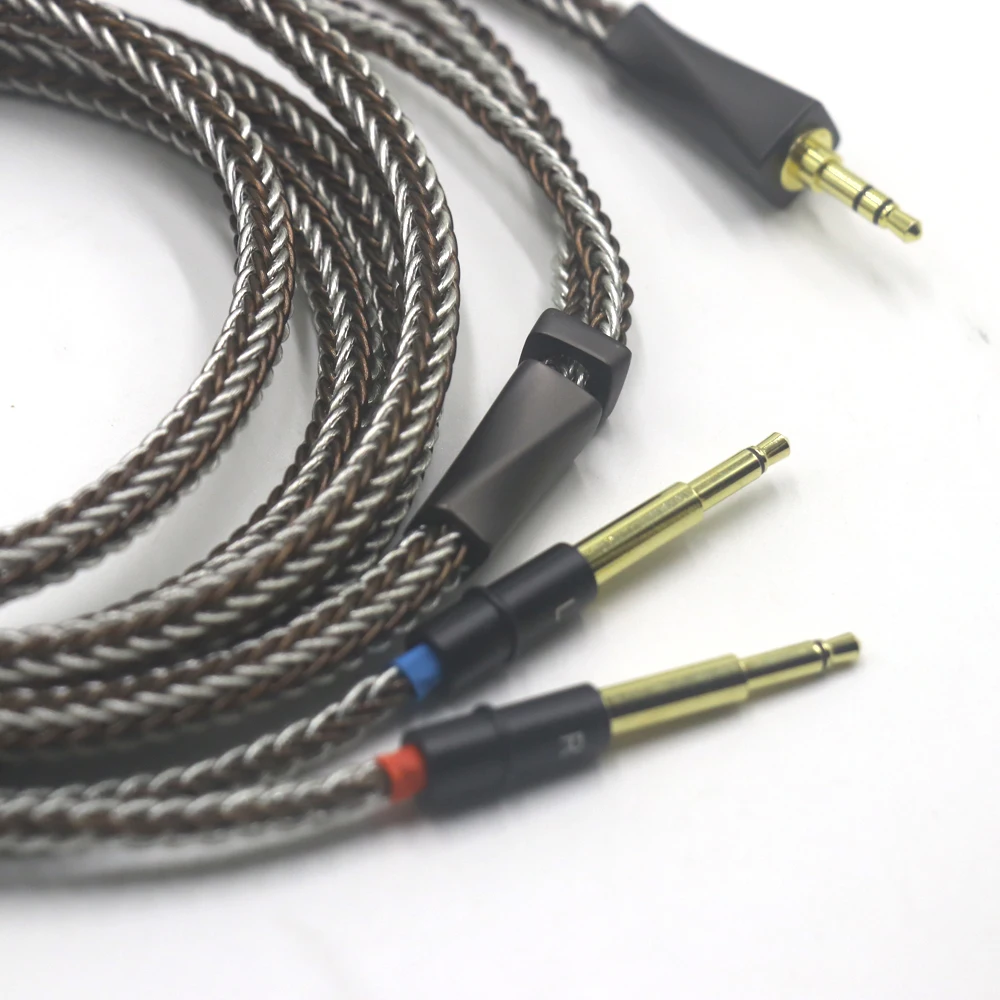 16 الأساسية واحدة كريستال النحاس + الفضة النقية سماعات ترقية XLR/3.5/4.4 مللي متر كابل ل Meze 99 الكلاسيكية NEO NOIR Meze 105 Aer
