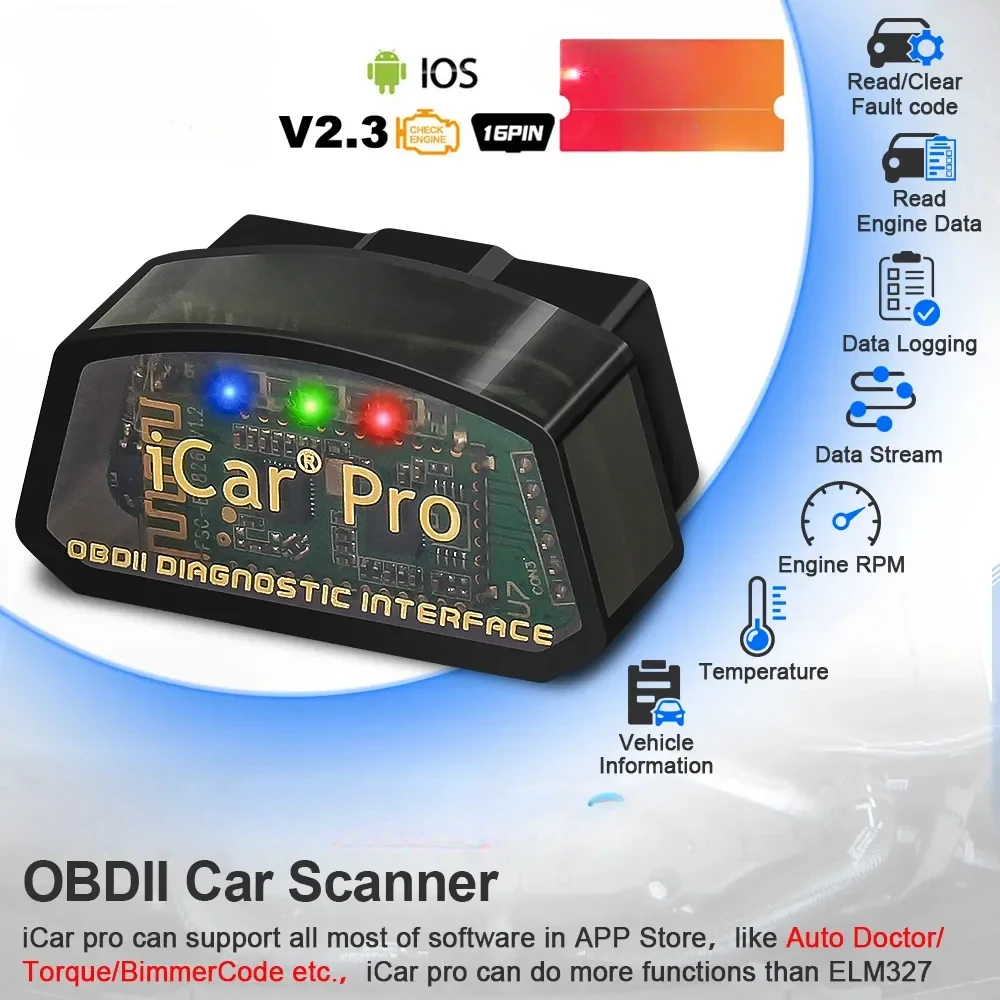 

elm327 V2.3 OBD 2 OBD2 Car Auto diagnostic Scanner WIFI Bluetooth 4.0 for IOS Scan Tool ODB2 PK ELM 327 V1 5