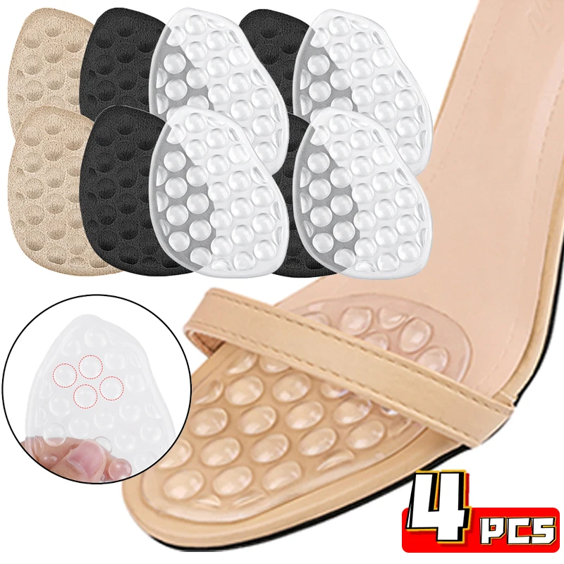 

Comfortable Wear-resistant Forefoot Patch Foot Bone Particles Massage Shock-absorbing Inserts Half Size Pad Adhesive High Heels