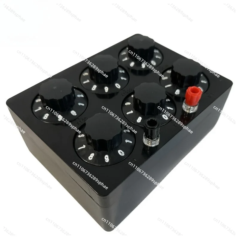 Decade Adjustable Resistance Box, 0‑99999.9 Ohm Precision Variable Resistor Box for MiddleSchool Physics Lab Teaching Experiment