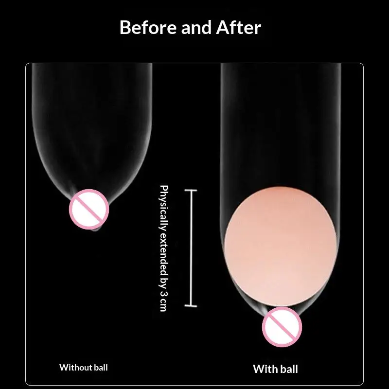 1/5/10Pcs Reusable Silicone Beads Male Penis Sleeve Extender Ball  Head Attachment Adult Sex Product Accessories view 4