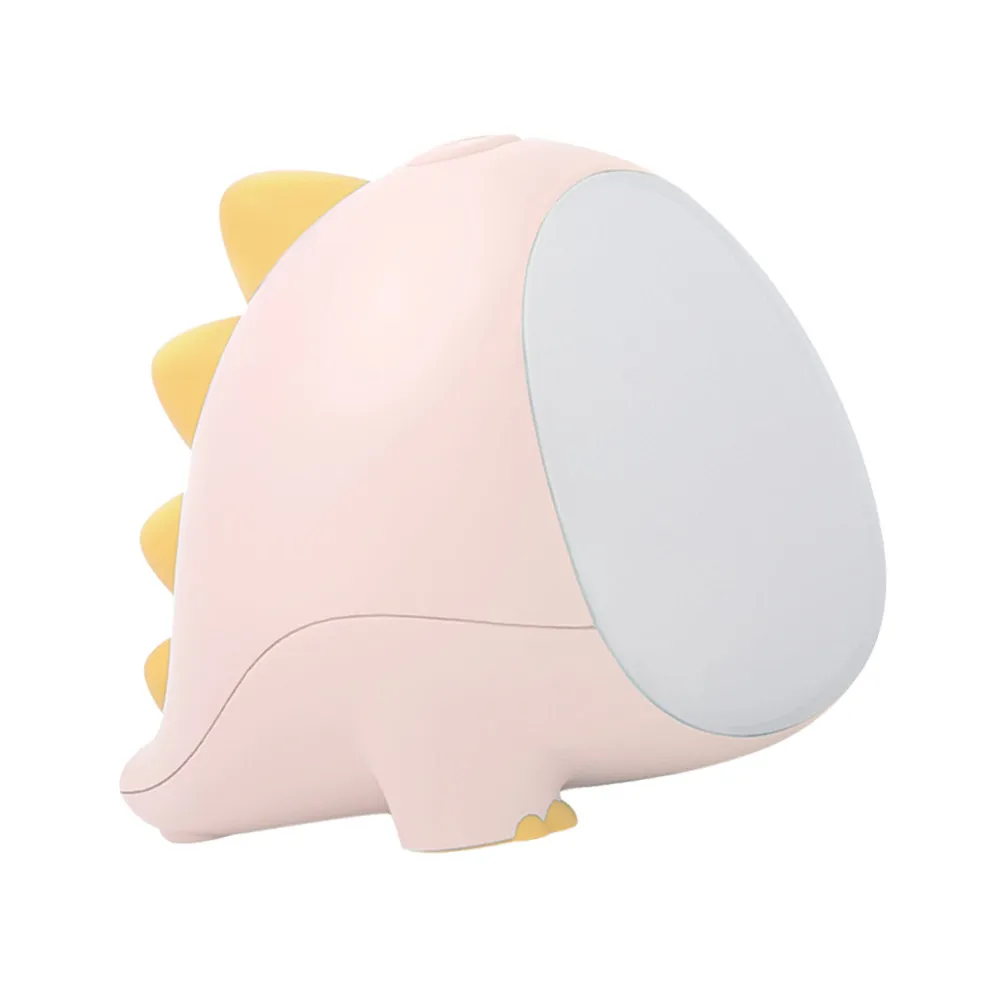 Dinosaur Shaped Silicone Night Light LED Bedside Lamp Creates Calm Sleep Environment Bedroom Lounge Restaurant Decor Pink
