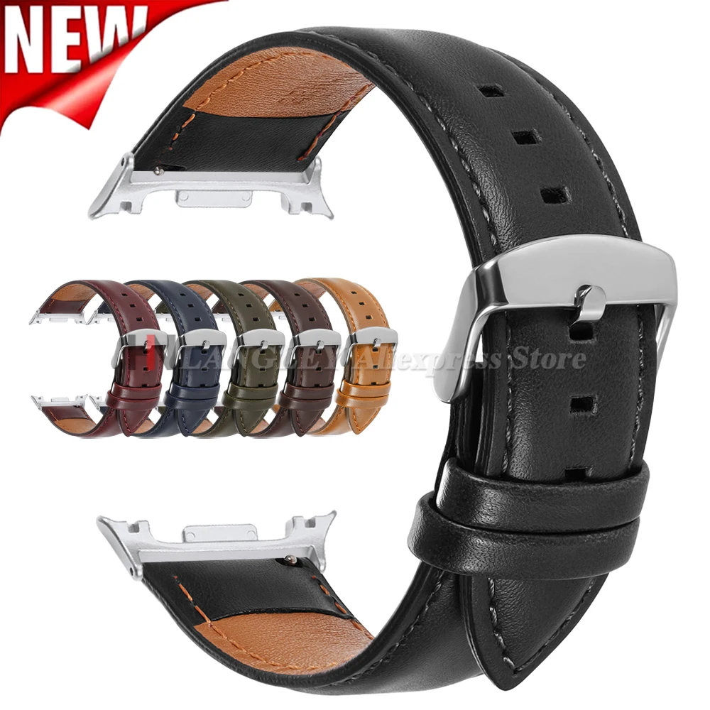 Neues Nahtloses Echtleder-Armband für Samsung Galaxy Ultra(2025) Watch 8 40/44mm Ersatzband Watch 8 Classic 46mm Armbänder