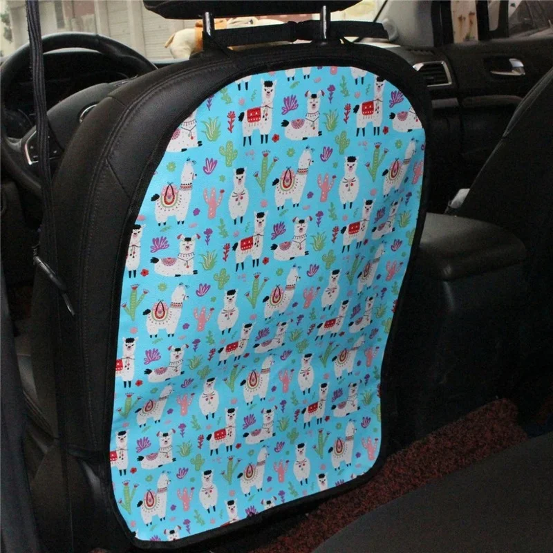 Car Seat Back Anti-Play Mats 44*66cm Color Floral Child Anti-Dirty Pad Car Accessories Interior for Keep Clean Car Decoration