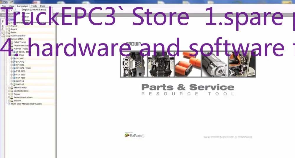 

Детали и обслуживание Crown TruckEPC3 Инструмент PSRT V12.2020 R518 EU-US-EMEA Никогда не расширяется