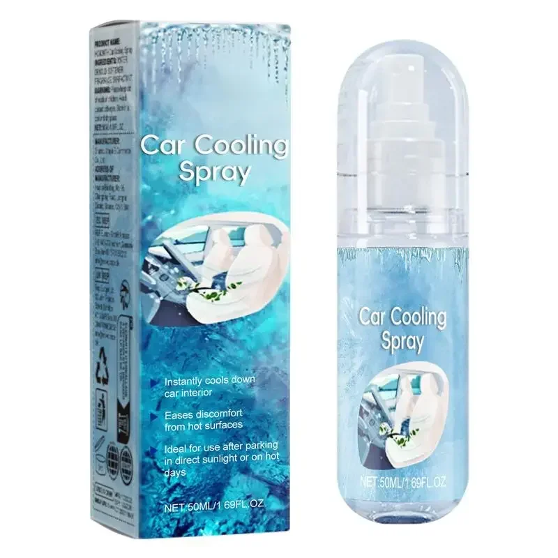 Cooling Spray For Hot Weather Portable Rapid Cooling Spray For Seat Quick Cooling Agent Clothes Cold Spray For Hot Days