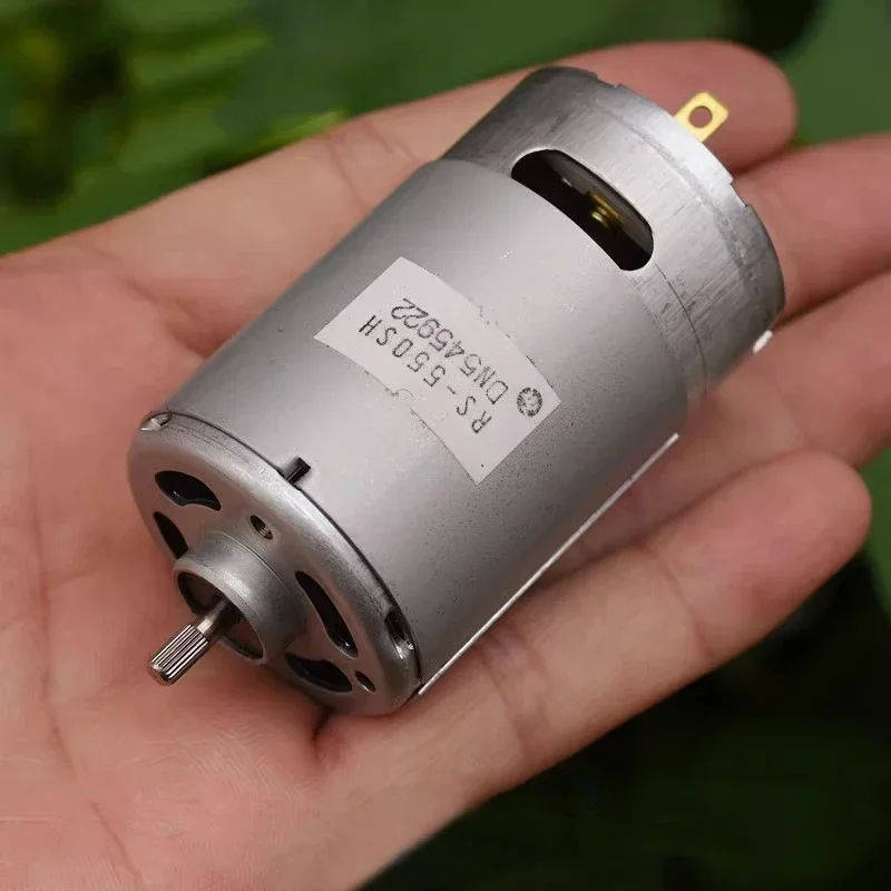 RS-550SH-7522 Mini 550 Motor DC 12V 24000RPM High Speed Power Large Torque Motor Knurled Shaft DIY Electric Drill Tools
