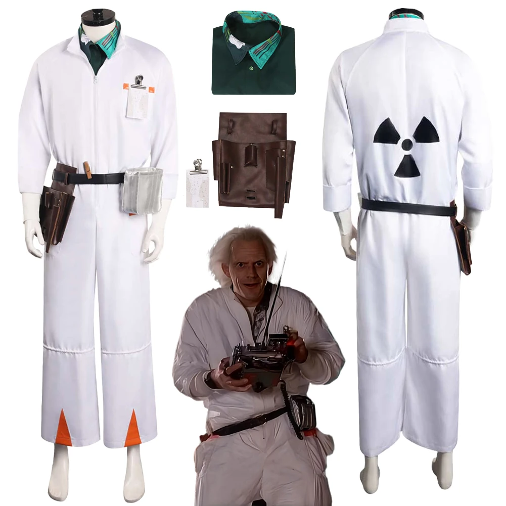 retour-futur-inventeur-marron-cosplay-fantaisie-1985-film-docteur-deguisement-adulte-hommes-cosplay-roleplay-fantasia-tenues-male