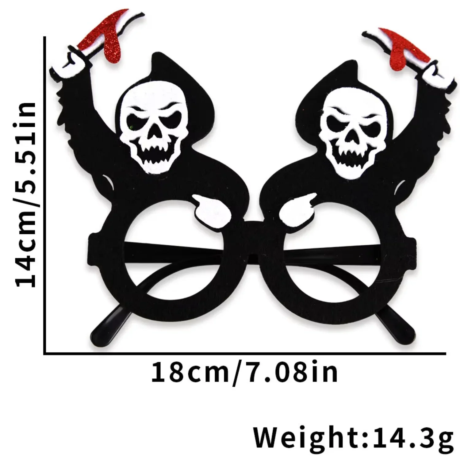 Gafas de terror de Halloween, artículos decorativos para niños y adultos, diversión festiva y asustadora