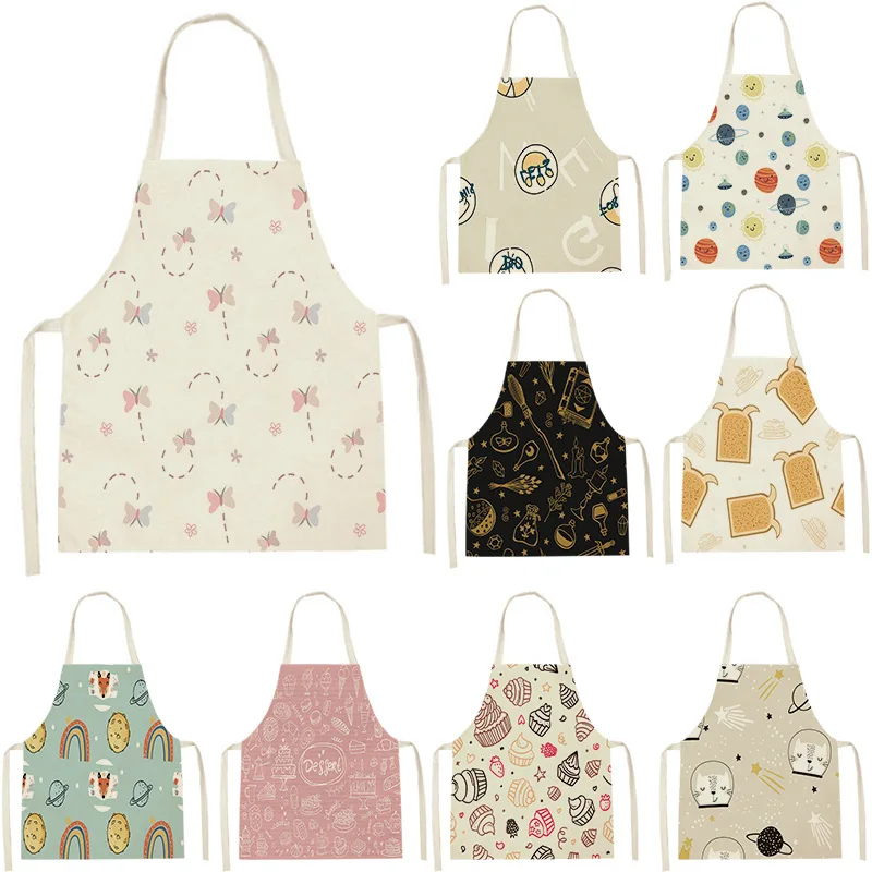 Apron Kid Apron Kitchen Household Item Animal Cartoon Apron Adult Hair Apron 55-68cm Apron Custom Logo Kitchen Supplie Tablier