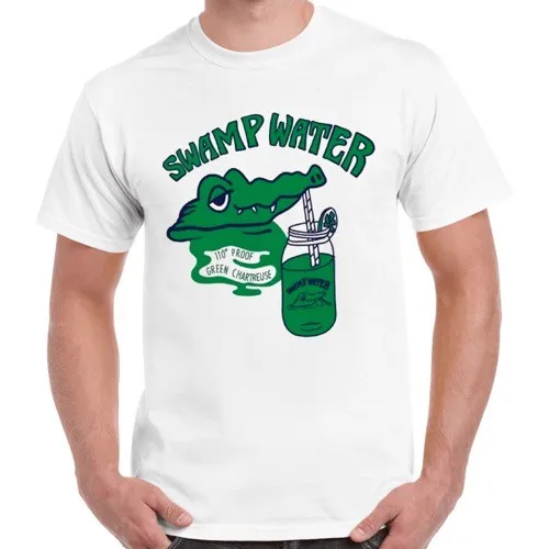 Swamp Water Alligator Punk Retro T Shirt 972