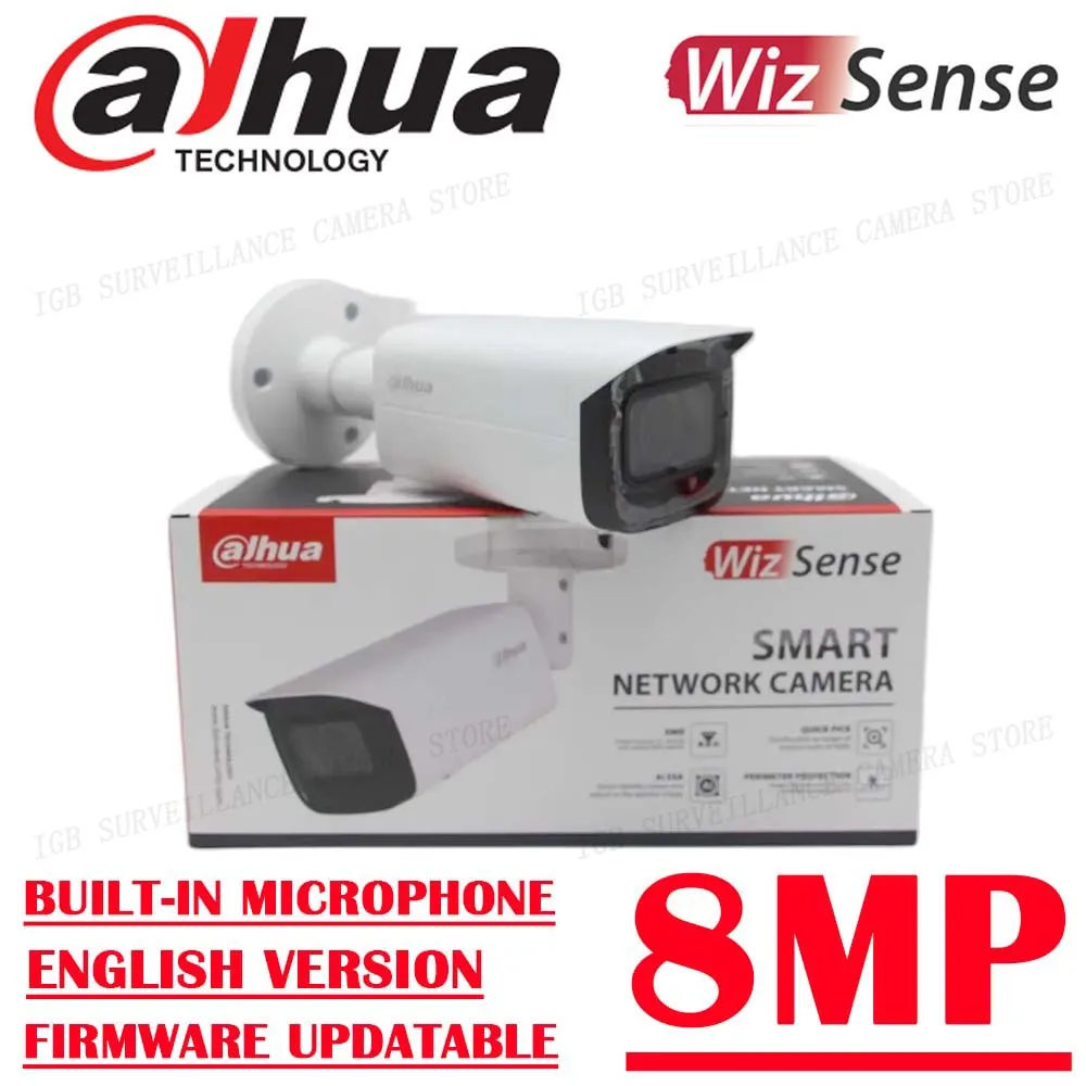 

Dahua IPC-HFW3841T-ZAS-S2 8MP Built-in Mic IR Vari-focal Bullet WizSense Network Camera