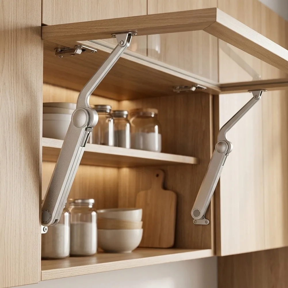 30cm Cabinet Gas Strut Hydraulic Lift Support Hinge For Flap Door,Slow Close Damper For RV Cabinets Kitchen Overhead Cupboard