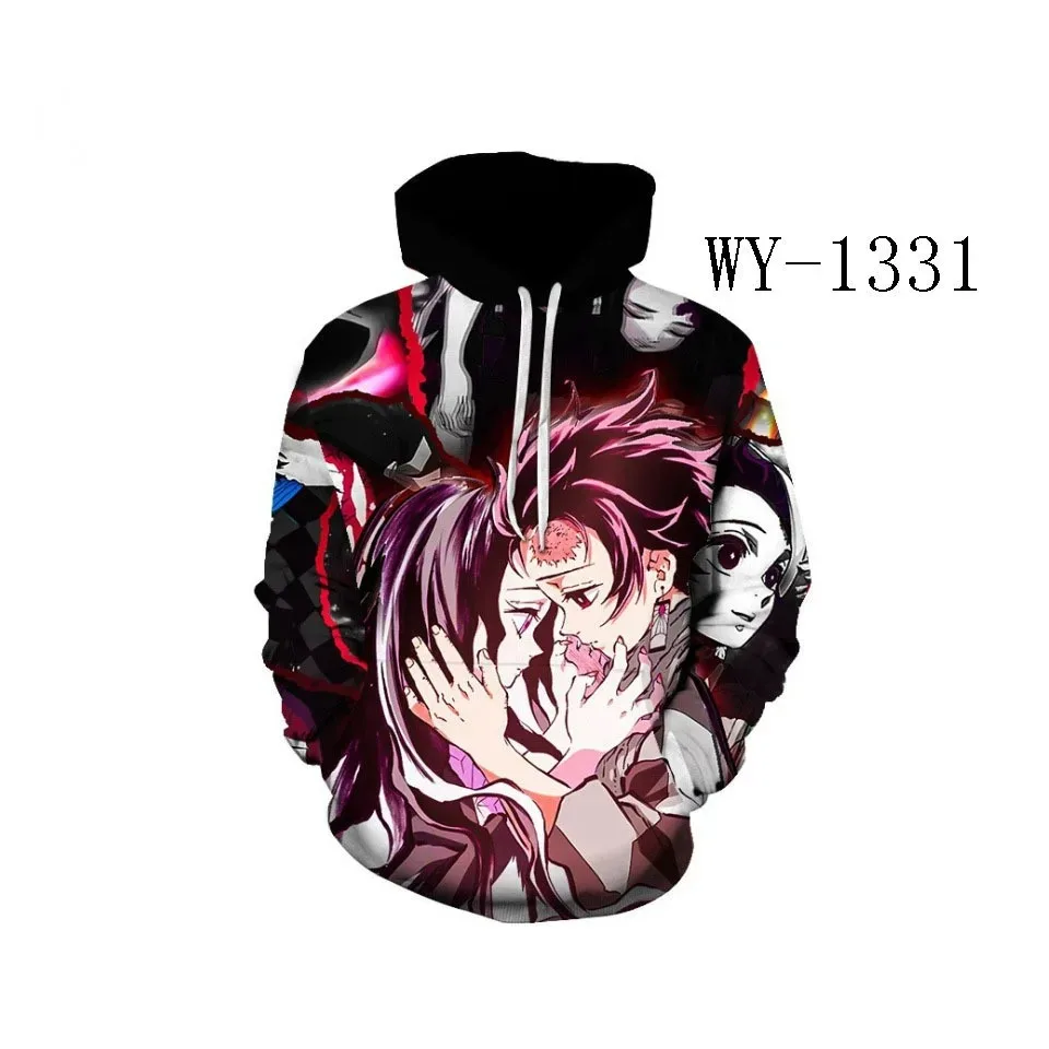 Anime Series Demon Slayer Hoodies 3d Printed Hoodies Spring Autumn Men\'s And Women\'s Fashion Casual Sportswear Youth Sweatshirt