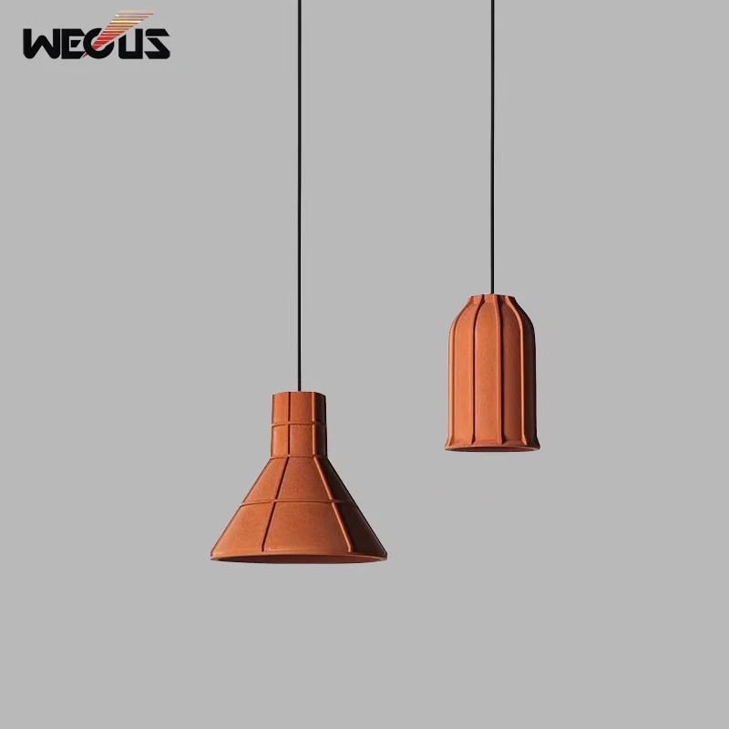 

Nostalgic Industrial Style Concrete Pendant Light Modern Minimalist Nordic Living Dining Bedroom Cafe Lighting