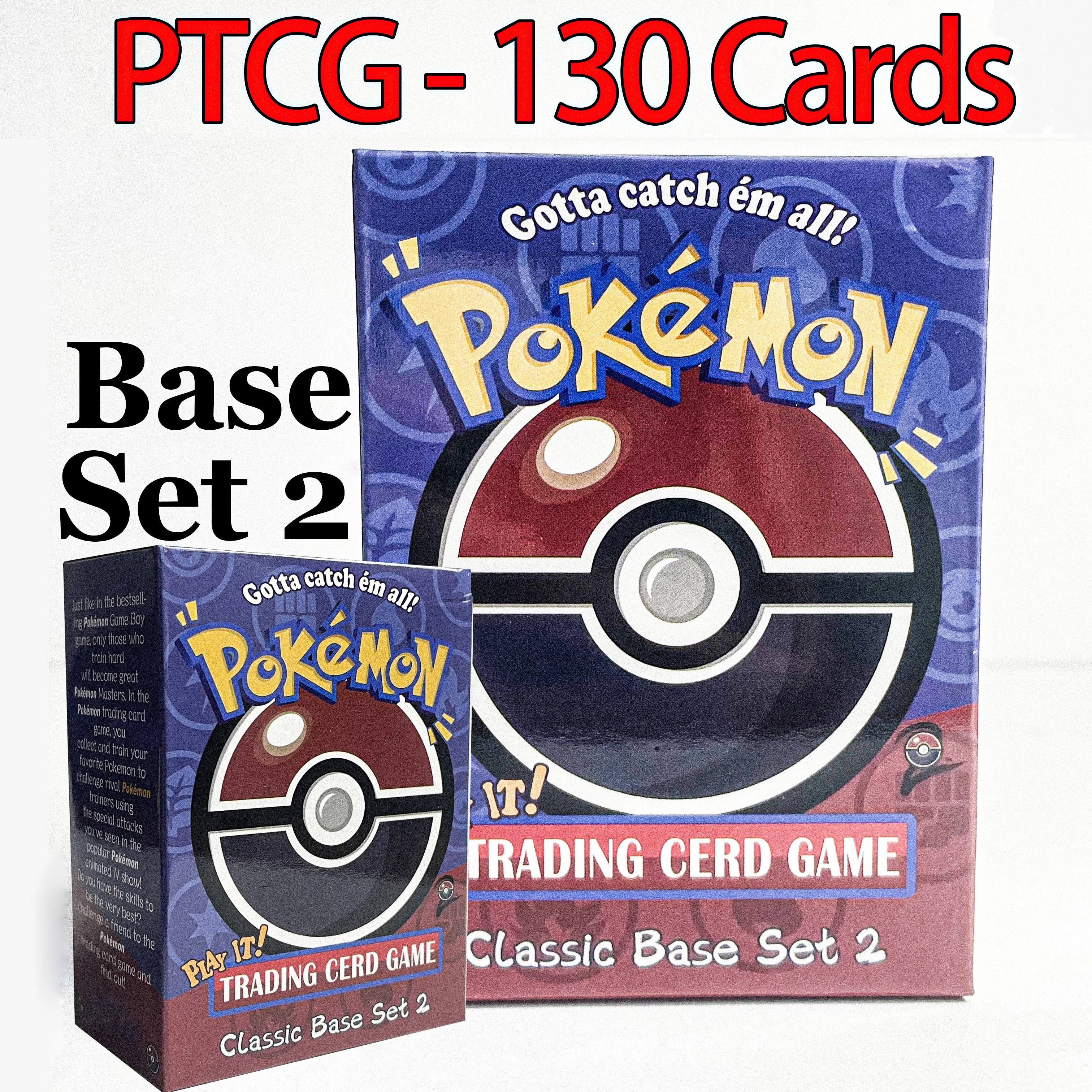 مجموعة كاملة من بطاقات PKM Proxy Team Rocket/Jungle/Fossil/Base-1/Base-2 مجموعة أساسية من بطاقات ألعاب التداول PTCG #2