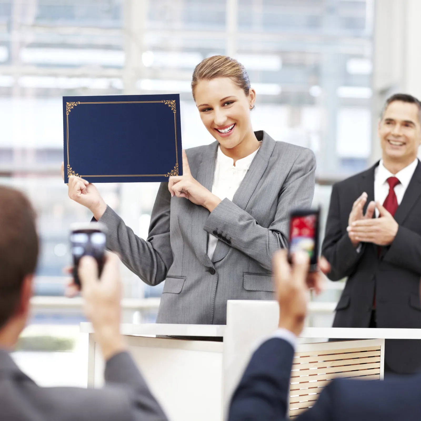 

3Sets Certificate Cover Paper Diploma Holder Protective Presentation Folder for Awards Certificates Diplomas Business Documents