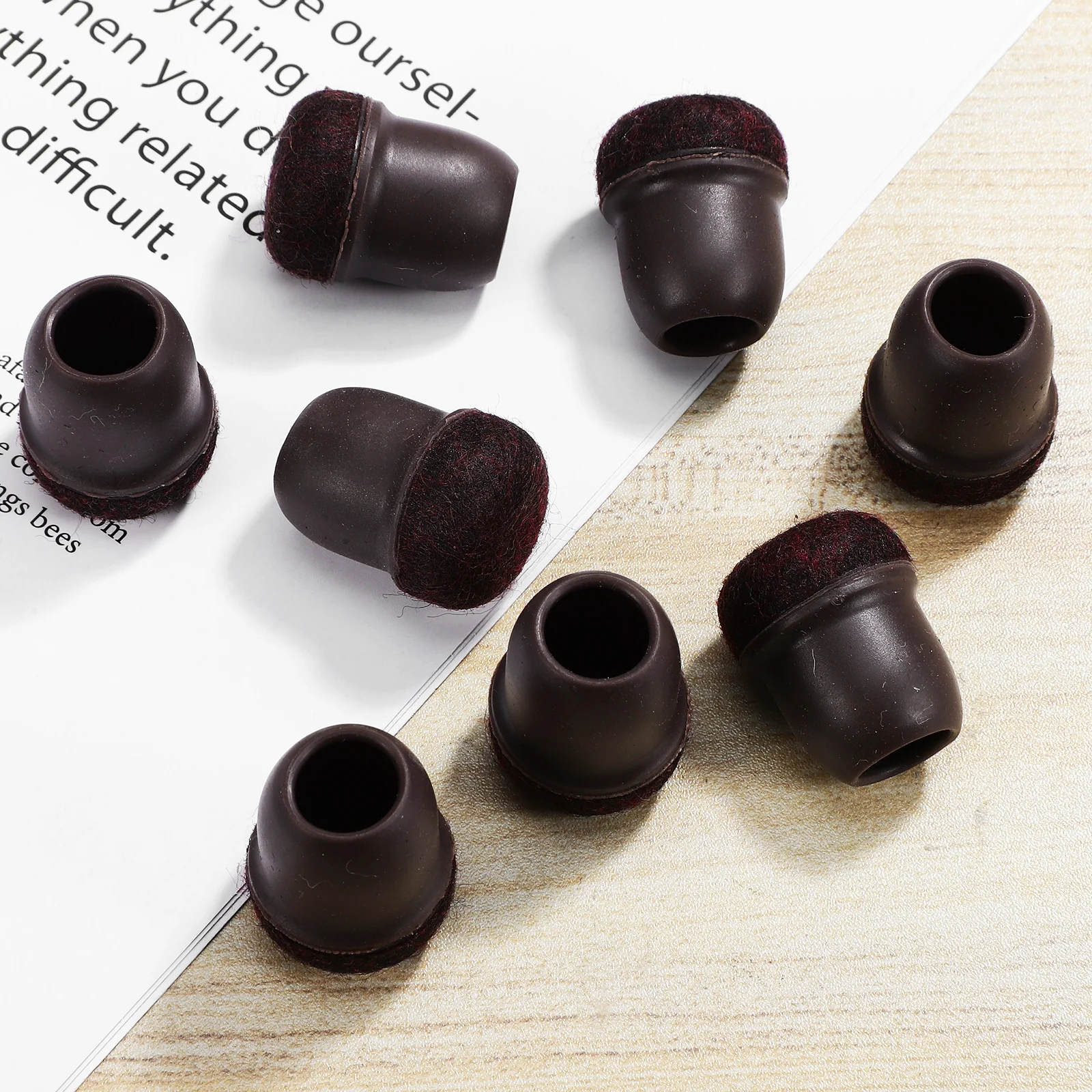 

16pcs Chair Leg Protection Rubber Caps Furniture Sliders 0 75 Inch Hardwood Floors Ceramic Tiles Chairs Feet Pads Protectors