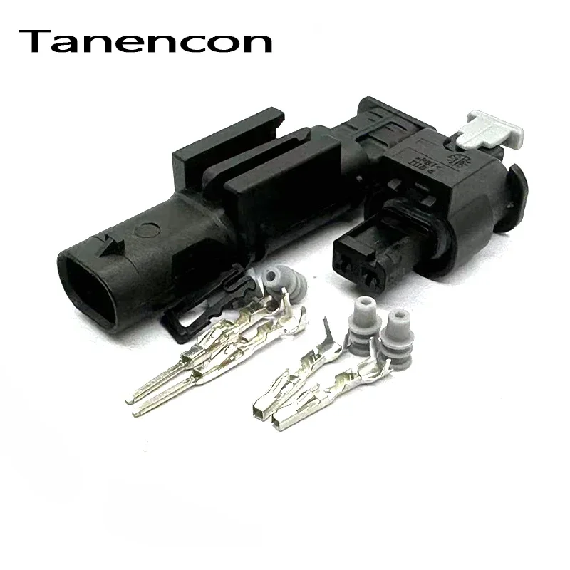 1 Set 2 Pin Car Engine Injector Plug Camshaft High Pressure Pump Connector 0-2112986-1 for BMW Volkswagen Audi