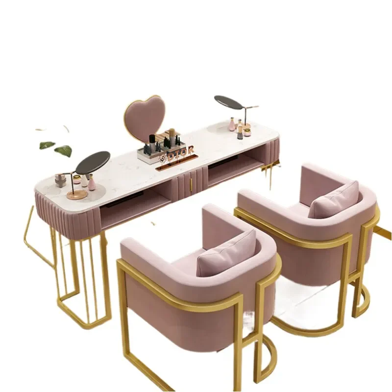 

Accessories Kawaii Nail Table Desk Workstation Beauty Reception Nail Table Nagelsalong Barbershop Tavolo Per Unghie Furniture