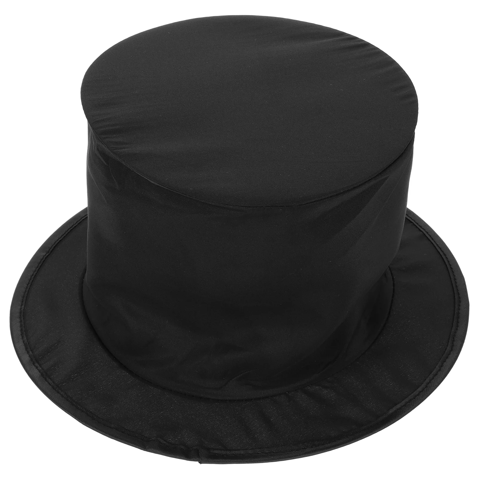 Hat Black Cylinder for Men Women Kids Party Costume Wizard Top Hat Storage Portable Stage Performance