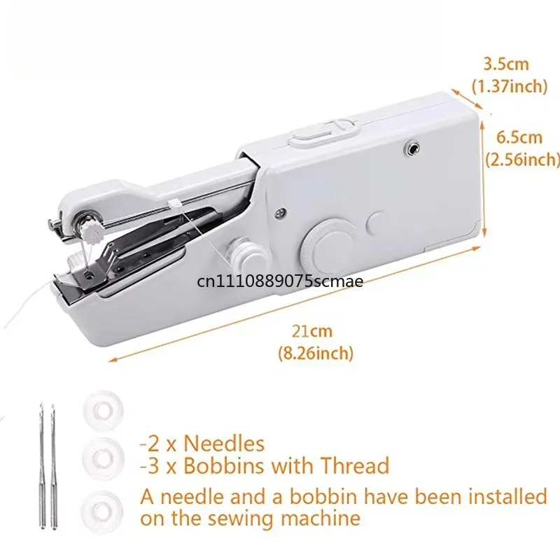 Mini Handheld Sewing Machine, Portable Manual Stitching Tool for Shoe Bags, Multifunctional Manual Sew with Buckle Hole