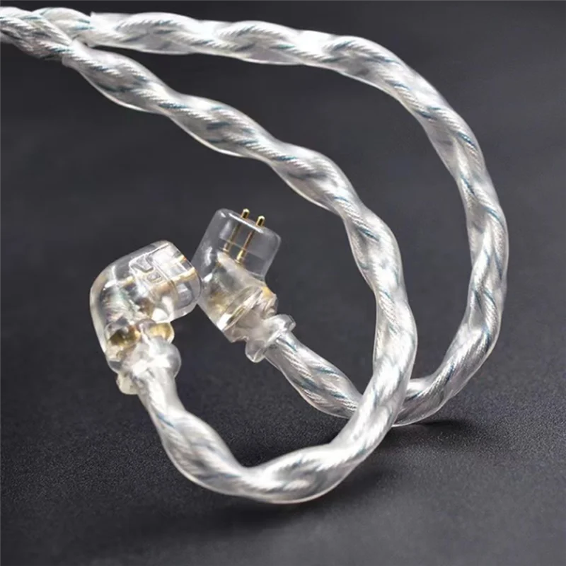 A72T 784 Cores Silver Blue Cable Hybrid Plated Upgrade Cable For KZ EDXPRO ZS10PRO Decet PRX ZAR