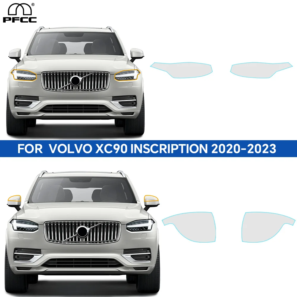 

For Volvo XC90 INSCRIPTION 2020-2023 T5 T6 B5 B6 Headlight Rearview Film Car Transparent Pre Cut PPF Paint Protection Film TPU