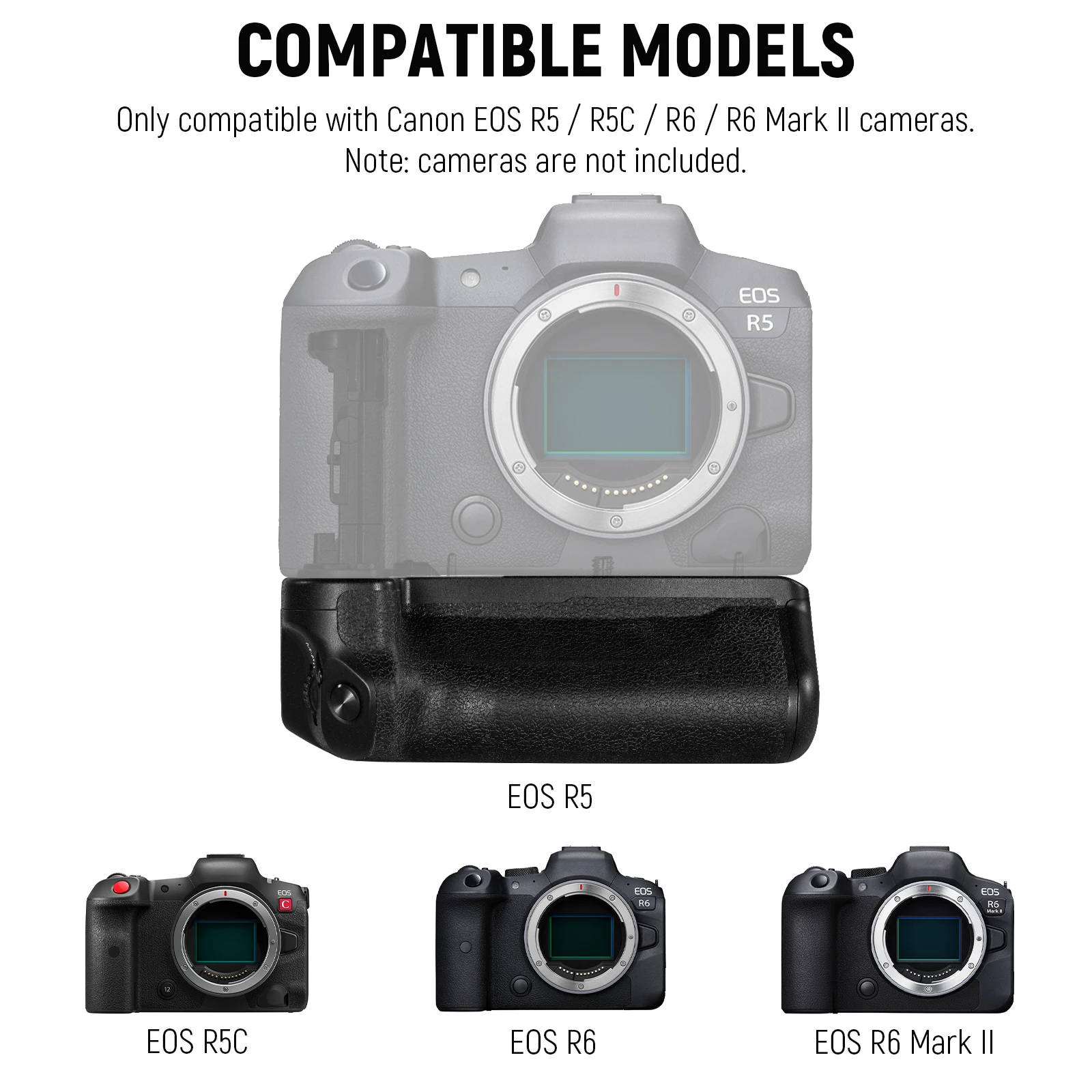 NEEWER カメラバッテリーハンドルグリップ交換用 BG-R10 Canon EOS R5 